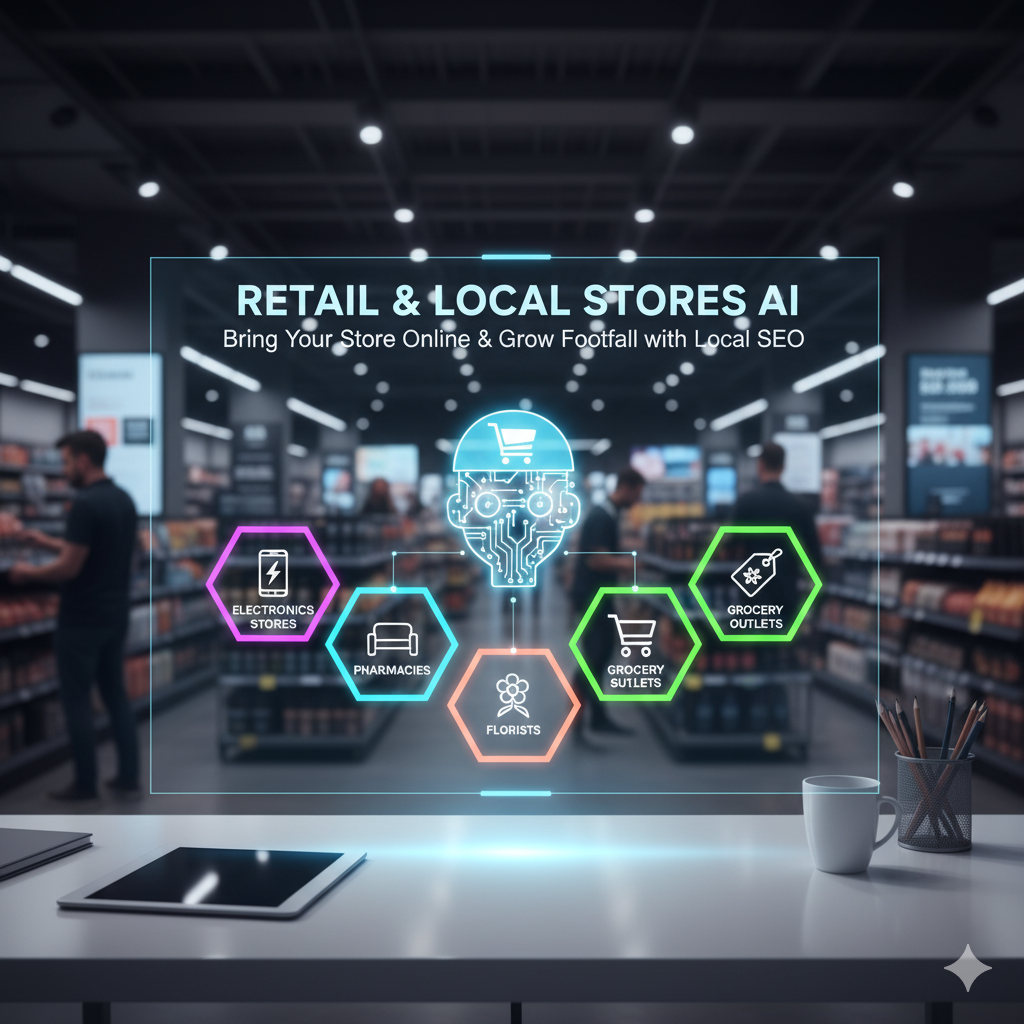 Retail & Local Stores industry illustration